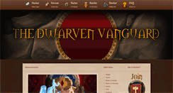 Desktop Screenshot of dwarvenvanguard.com